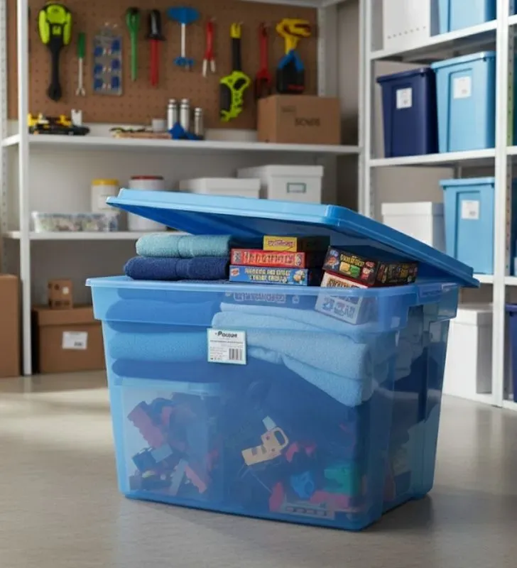 Caja Organizadora Polybox Large Azul Marino - Polycar PT-BOX-005