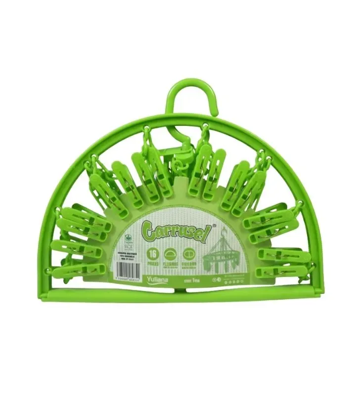 Carrusel 16 Pinzas Yuliana R7-20111 - Tendedero Colgante Compacto