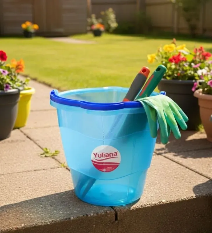 Cubeta Translúcida Sam 10L Yuliana MX-237 - Colores Variados