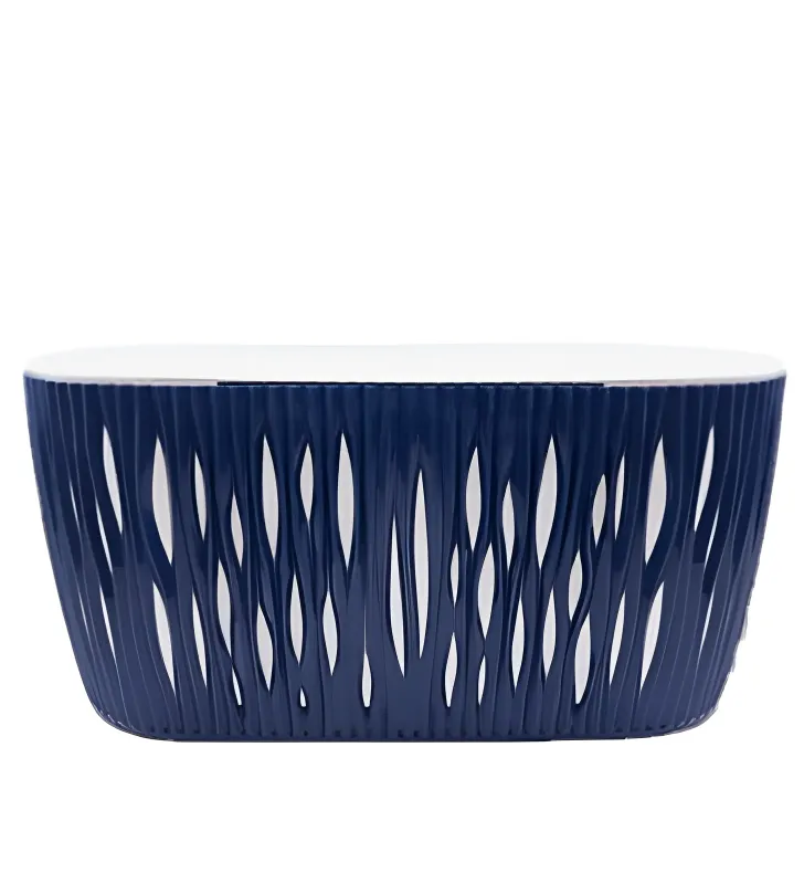 Maceta Sophia Ovalada 14" Cubasa - Diseño Bitono Elegante