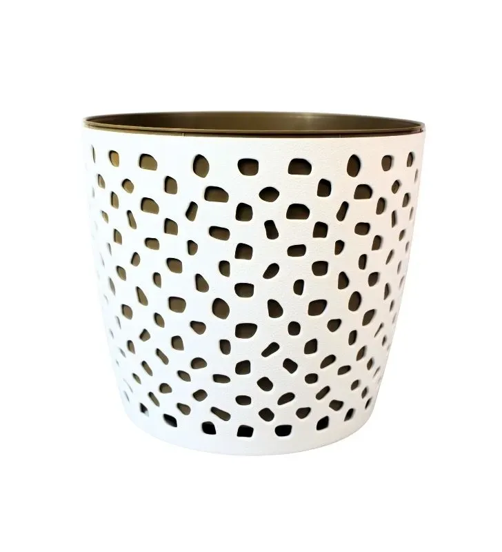 Maceta Isabella Redonda 10" Cubasa 8.6L - Diseño Calado