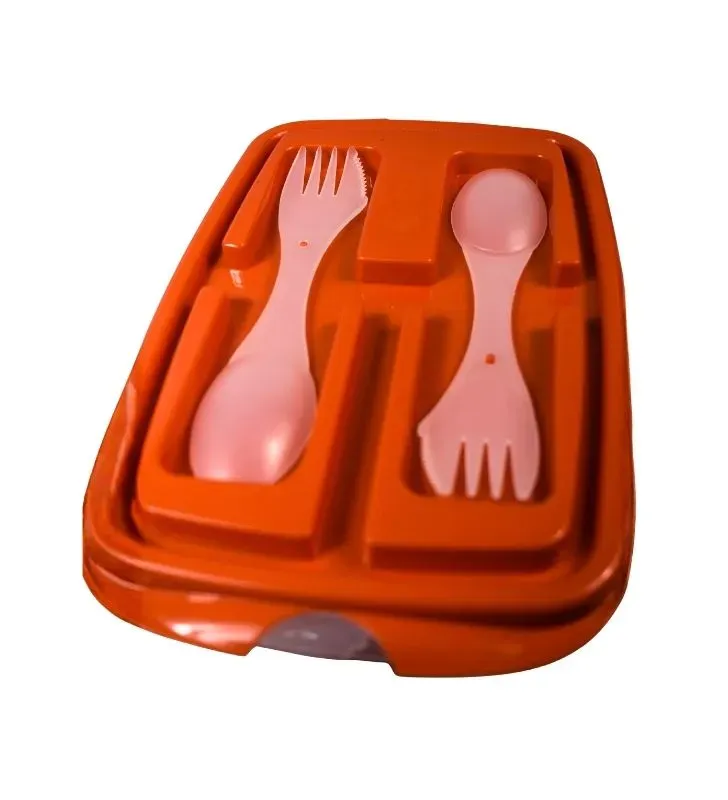 Portalunch Alica A321 con Cubiertos - Contenedor Sólido