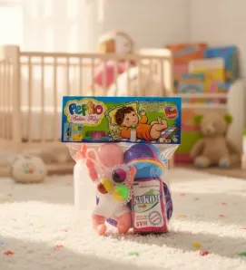 Maqueta Chica Bebé con Accesorios - Juguetes Nacionales