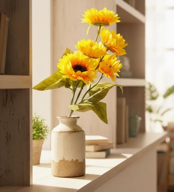 Rama de Girasol Detalles MSG4806 - Flor Artificial Realista