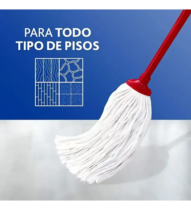 Maxi Mop Algodón Vileda – Alta Absorción y Sin Pelusa