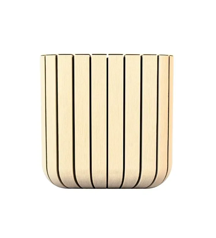 Maceta Olivia Cuadrada Cubasa No. 8 - Efecto Madera 7.4L