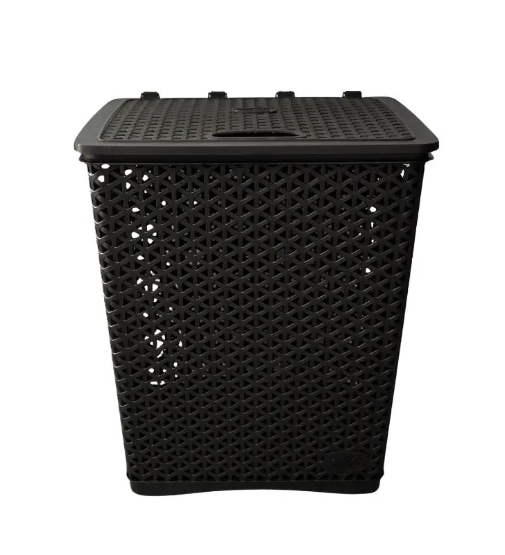 Cesto para Ropa Cubasa 0820 - Colores Blanco y Café