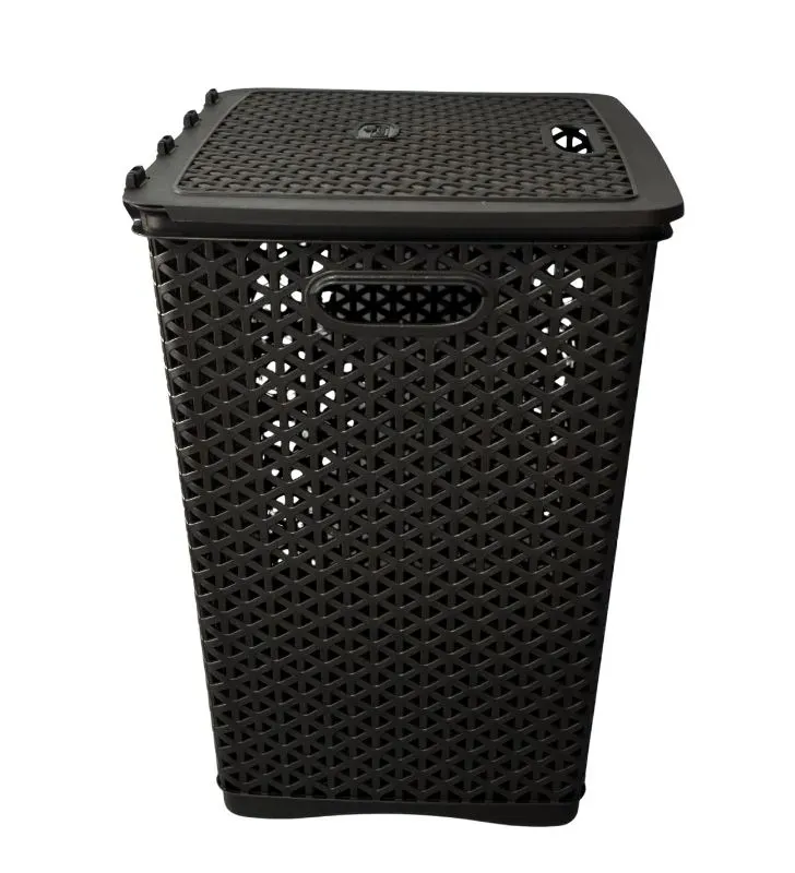 Cesto para Ropa Cubasa 0820 - Colores Blanco y Café