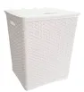 Cesto para Ropa Cubasa 0820 - Colores Blanco y Café