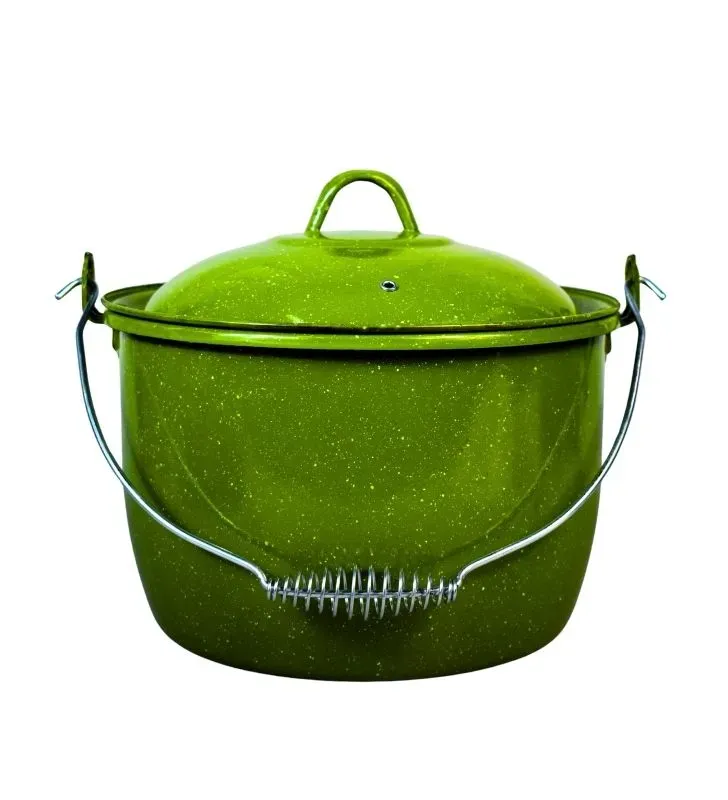 Olla Prodesa No. 24 Verde Jaspeado con Tapa