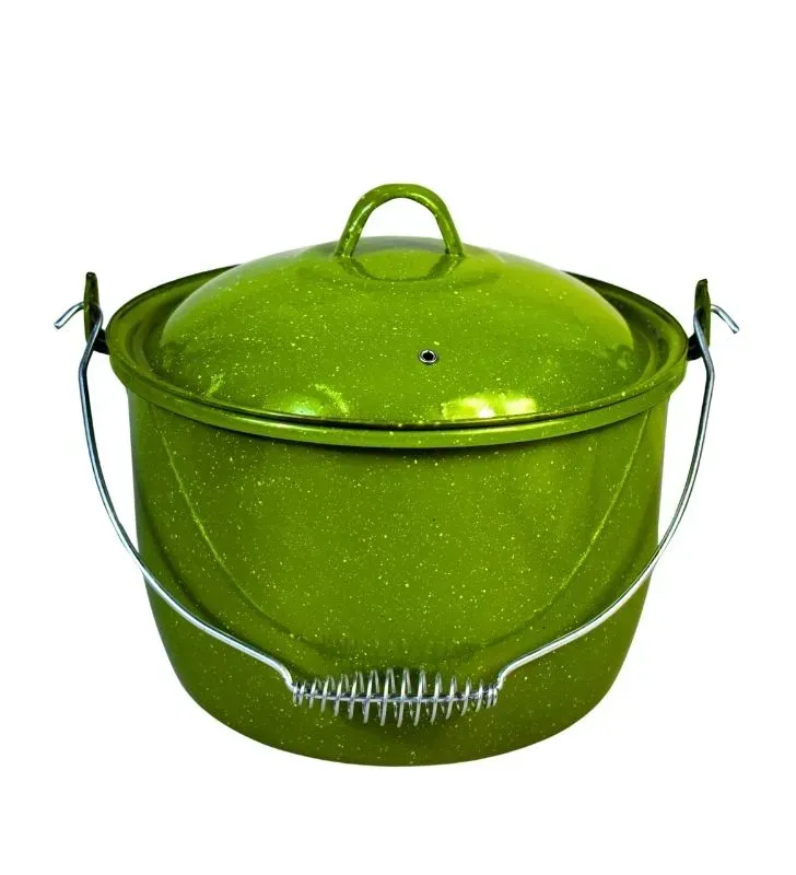 Olla Prodesa No. 24 Verde Jaspeado con Tapa