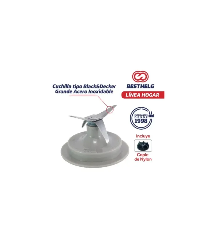 Cuchilla Besthelg 21125 para Licuadora B&D Grande - Acero Inoxidable