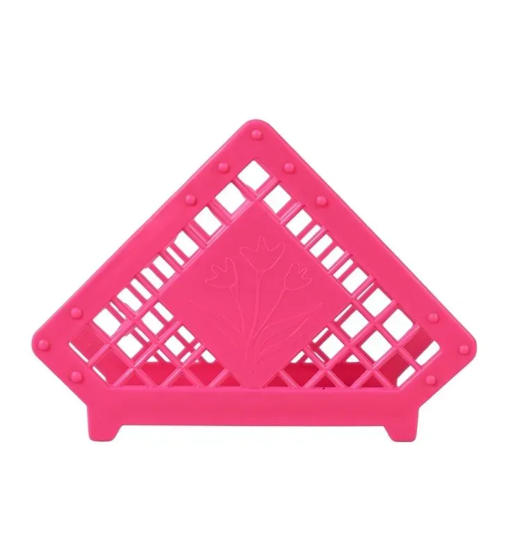 Servilletero Rosa Boris - Plástico Resistente y Colorido