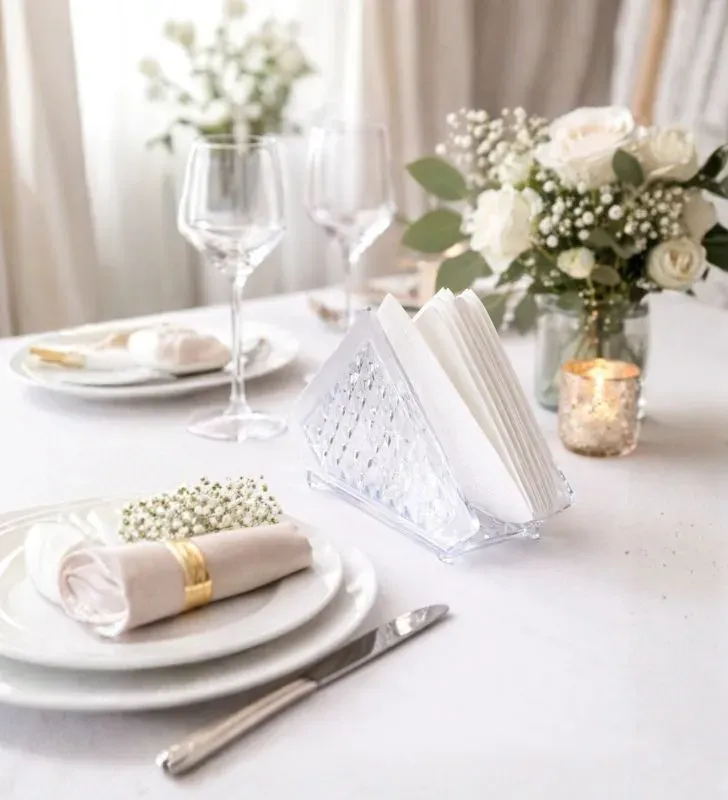 Servilletero Triángulo Prisma Abastecedora Mercantil - Diseño Moderno