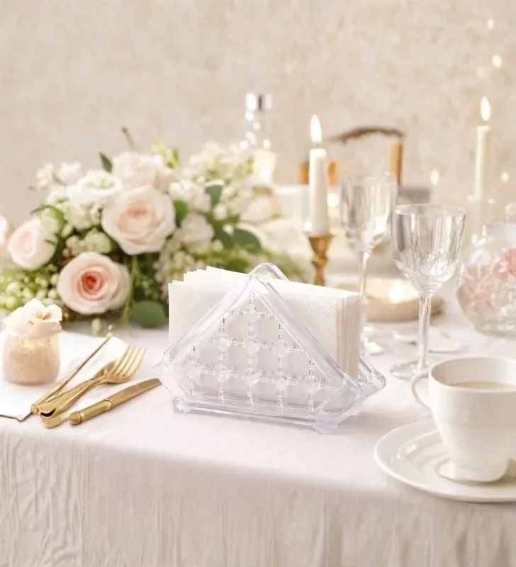 Servilletero Triángulo Diamante Abastecedora Mercantil - Estilo Brillante