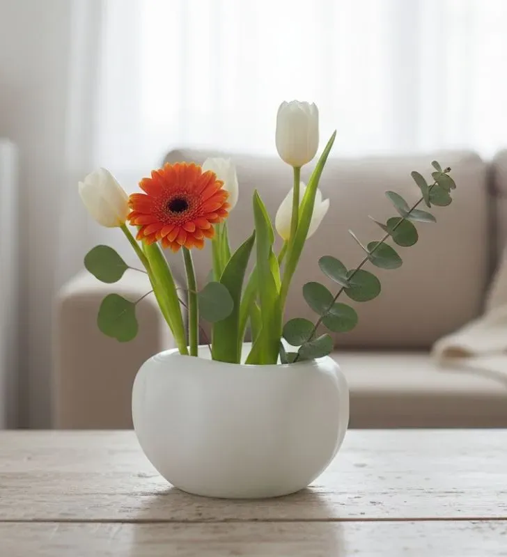 Base Florero Blanca PLAGOL - Plásticos PG | Resistente y Elegante