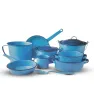 Batería de Cocina Cinsa 50 Aniversario Azul Esmaltada y Completa