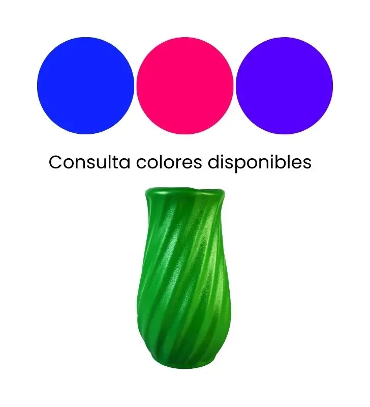 Florero Tornillo PLAGOL - Colores Vibrantes | Diseño Moderno