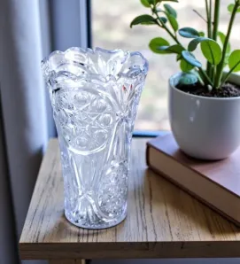 Florero Bohemia Chico Plasvic W015 - Diseño Cristal Cortado