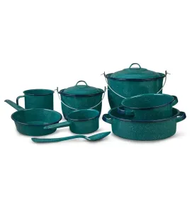 Batería de Cocina Superior Verde Aqua Jaspeado
