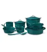Batería de Cocina Superior Verde Aqua Jaspeado