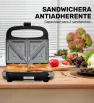 Sandwichera Taurus Cosmos M96800640 - Antiadherente para 2 Sándwiches