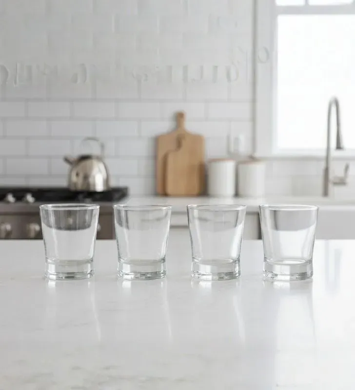 Set 4 Vasos Crisa Brasilia DOF 297 ml - Modelo 6654