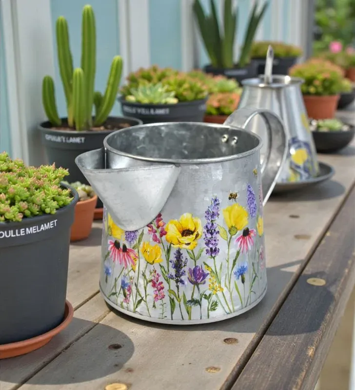 Maceta de Metal ZAZ II 9023Y - Estilo Moderno y Resistente