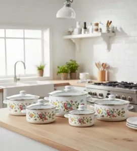 Set de 5 Ollas Travessa 16-24 cm con Tapa - Modelo 043-037-003