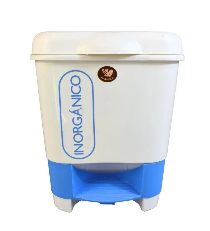 Cesto con Pedal Inorgánico 10L Plásticos Ardilla | Higiénico y Resistente