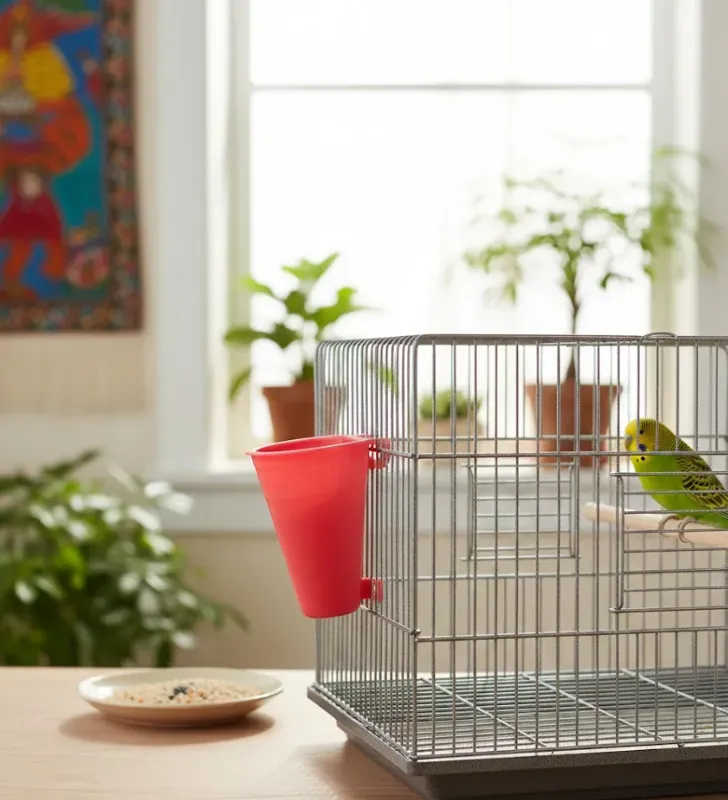 Lechuguero para Aves Emil Plast - Bebedero para Jaula