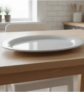 Plato Ovalado Tavola 14" Blanco - Modelo 80751