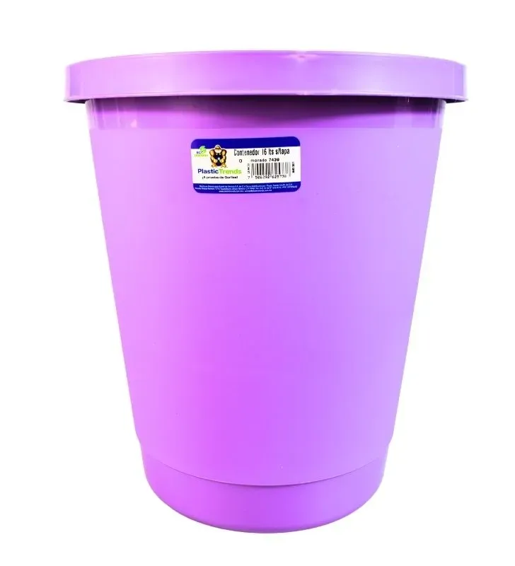 Cesto Papelero Plastic Trends 16L Redondo - Modelo C016P