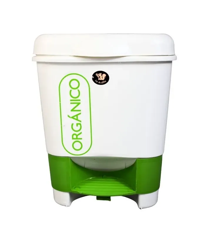 Cesto Pedal Orgánico La Ardilla 10L - Separación de Residuos