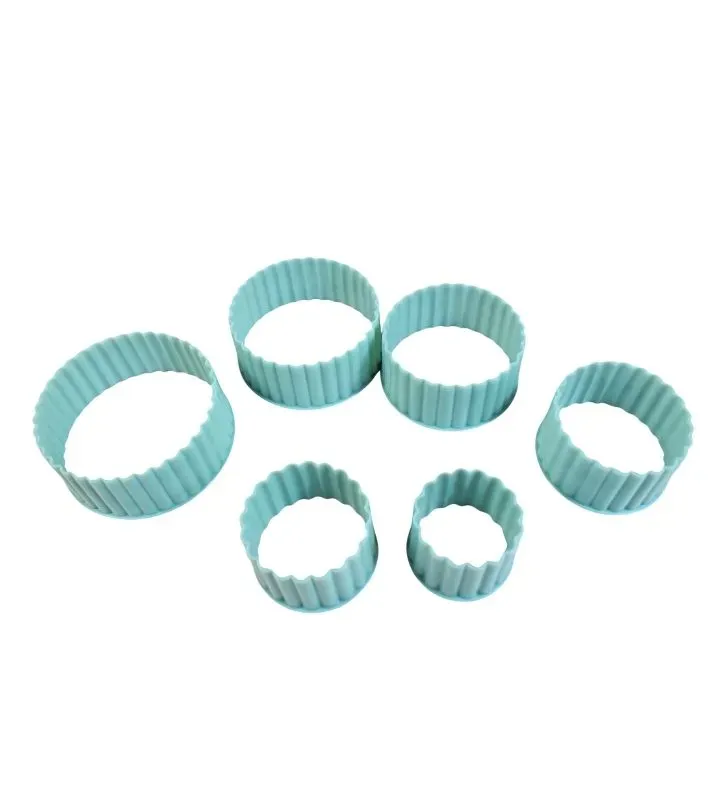 Set 6 Cortadores de Galletas Redondos Boris - Plástico Resistente