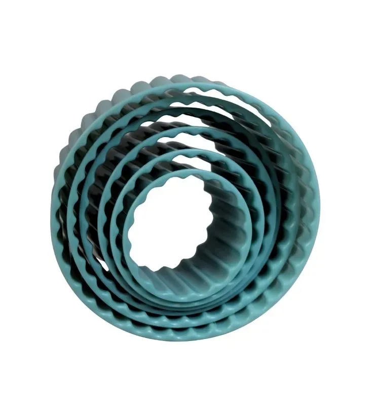 Set 6 Cortadores de Galletas Redondos Boris - Plástico Resistente