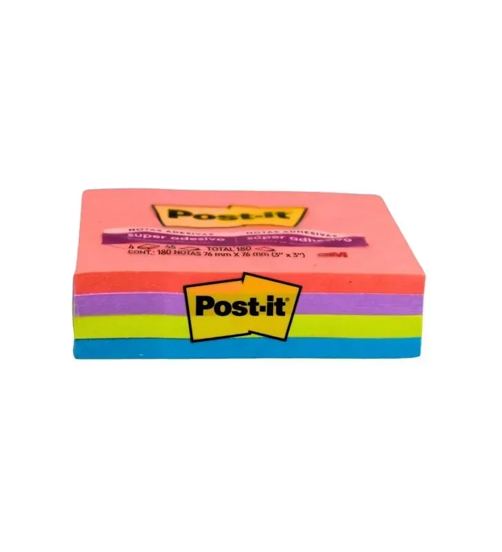 Notas Adhesivas Post-it 7248-7 Colores - 180 Hojas 76x76mm