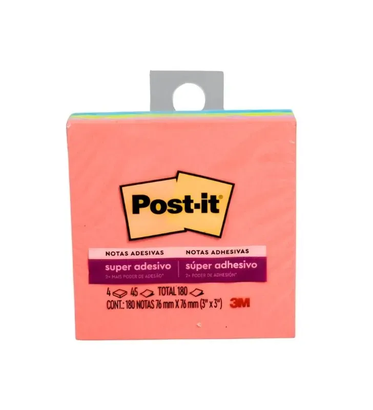 Notas Adhesivas Post-it 7248-7 Colores - 180 Hojas 76x76mm