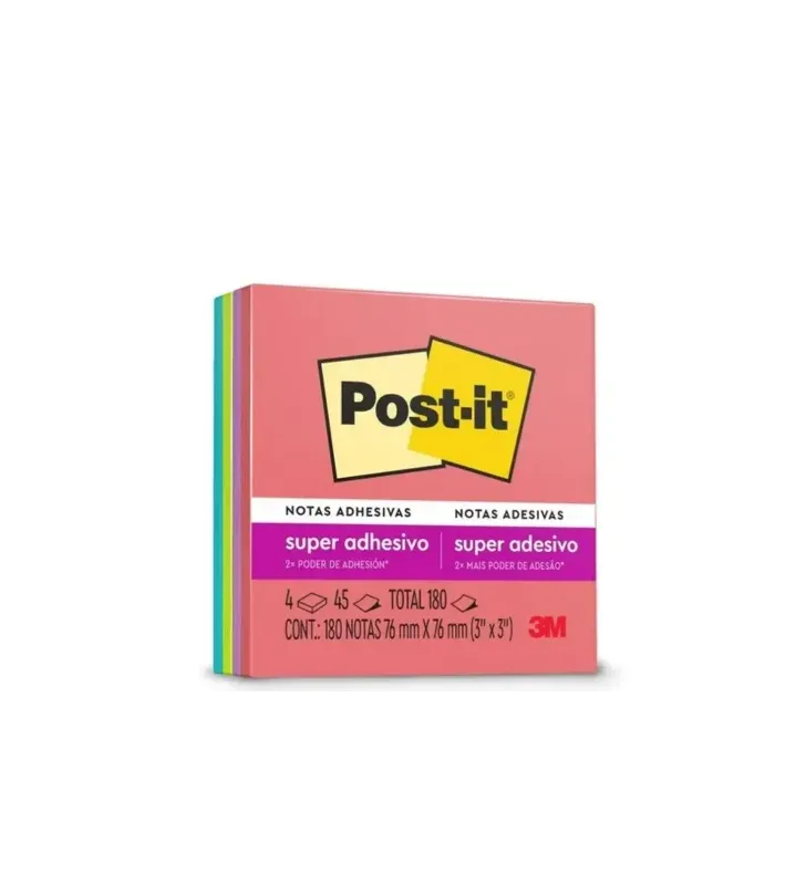 Notas Adhesivas Post-it 7248-7 Colores - 180 Hojas 76x76mm