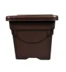 Maceta Aimme Cuadrada No. 20 La Ardilla - Color Chocolate