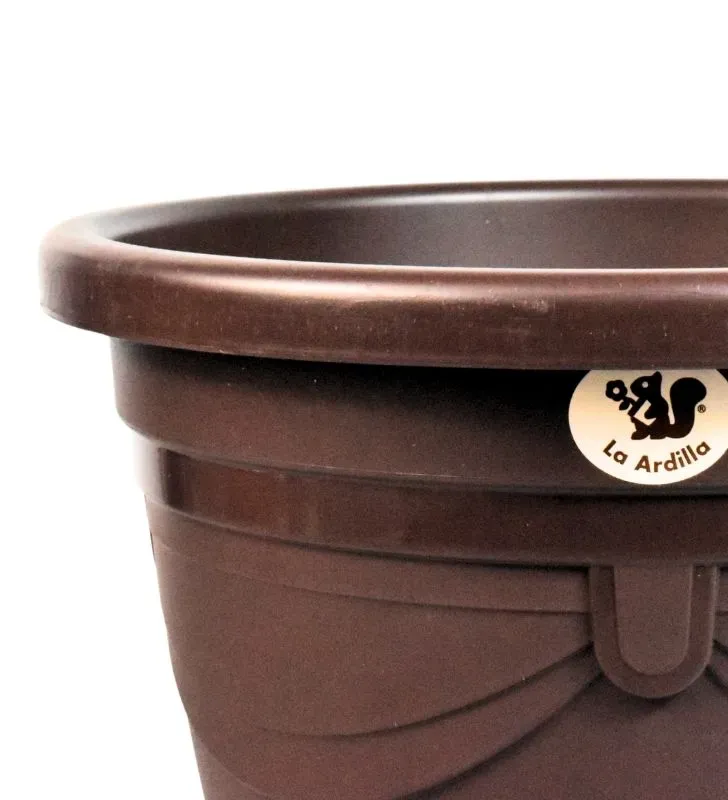 Maceta Aimme Redonda No. 06 La Ardilla - Chocolate