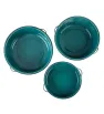 Juego de Bandejas Xitlali 3 pzas Verde Aqua