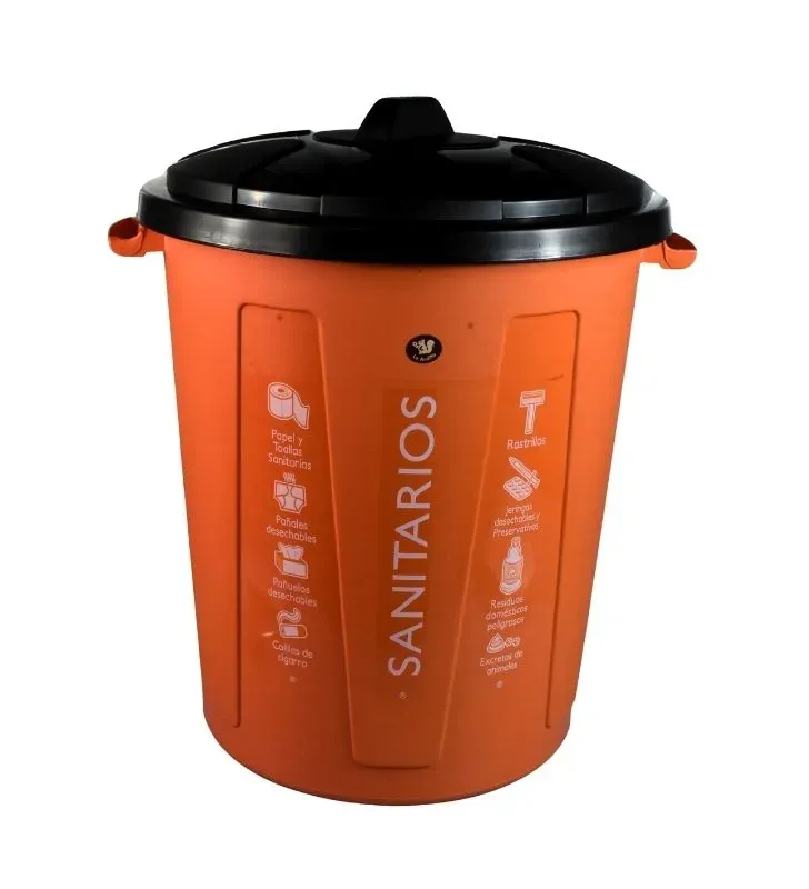 Practibote 80L La Ardilla Sanitario - Bote de Basura con Tapa