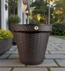 Maceta Rattan Redonda 42.5 La Ardilla - Chocolate Elegante