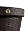 Maceta Rattan Redonda 42.5 La Ardilla - Chocolate Elegante