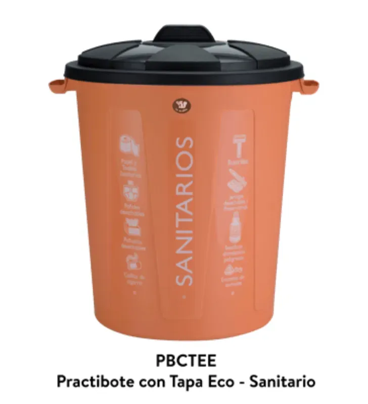 Practibote 55L La Ardilla Sanitario - Contenedor con Tapa