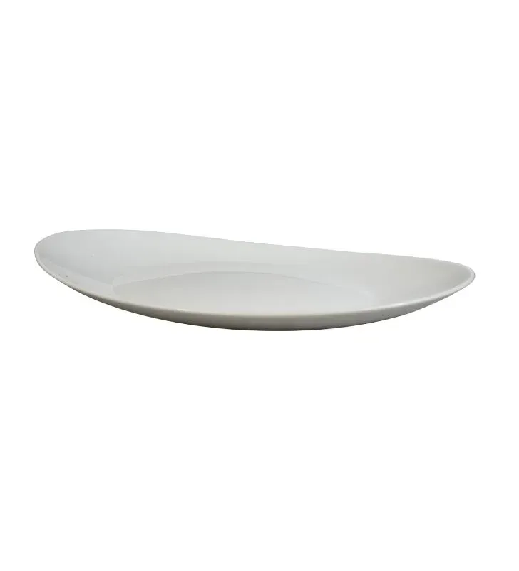 Plato Trinche Florencia 30 cm Anfora - Vidrio Templado Blanco
