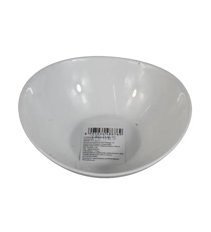 Lavafrutas 15 cm Florencia IMCOSA 82692 - Vidrio Opal Blanco
