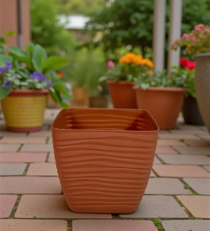 Maceta Sevilla No. 13 Cuadrada Plastic Trends JSC13 - Colores