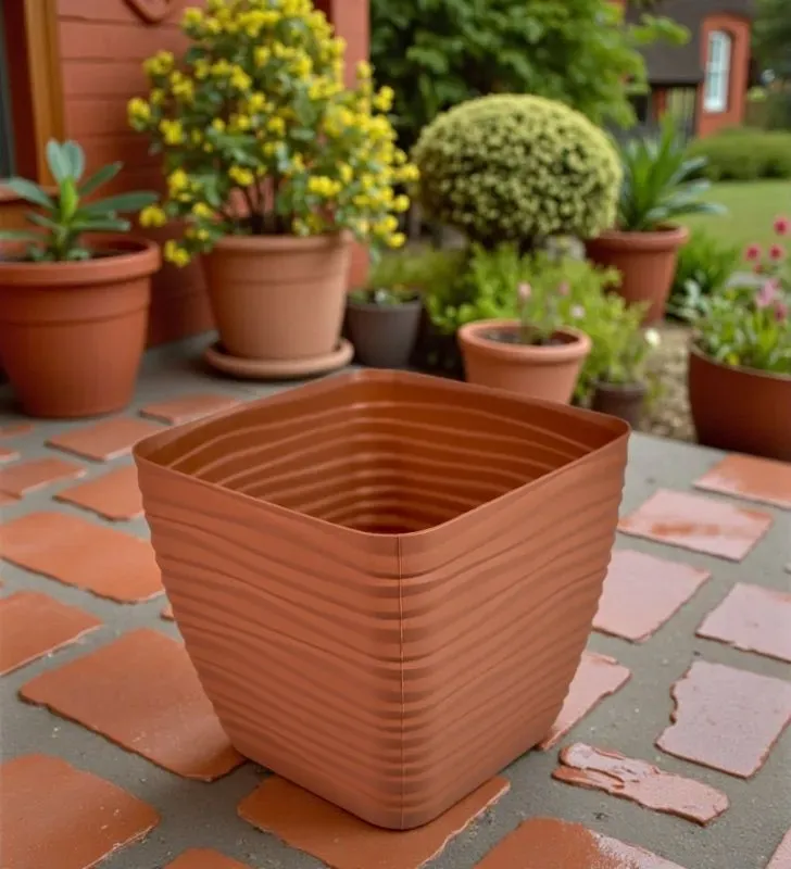 Maceta Sevilla No. 17 Cuadrada Plastic Trends JSC17 - 4 Colores